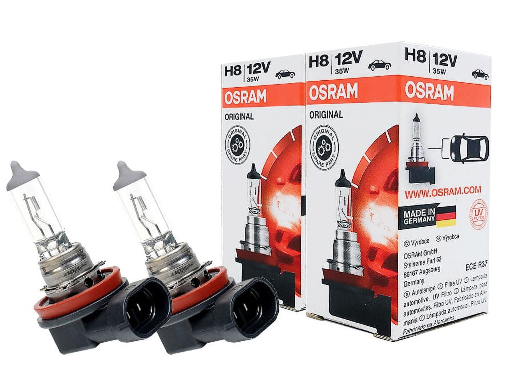 H8: Osram Original Line Standard Halogen OEM Bulb 64212 (Pack of 2) 