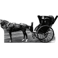 thumbnail image 1 of H81019 Horse Carriage Cab Buggy Brougham Hansom Cardboard Cutout Standee Standup, 1 of 1