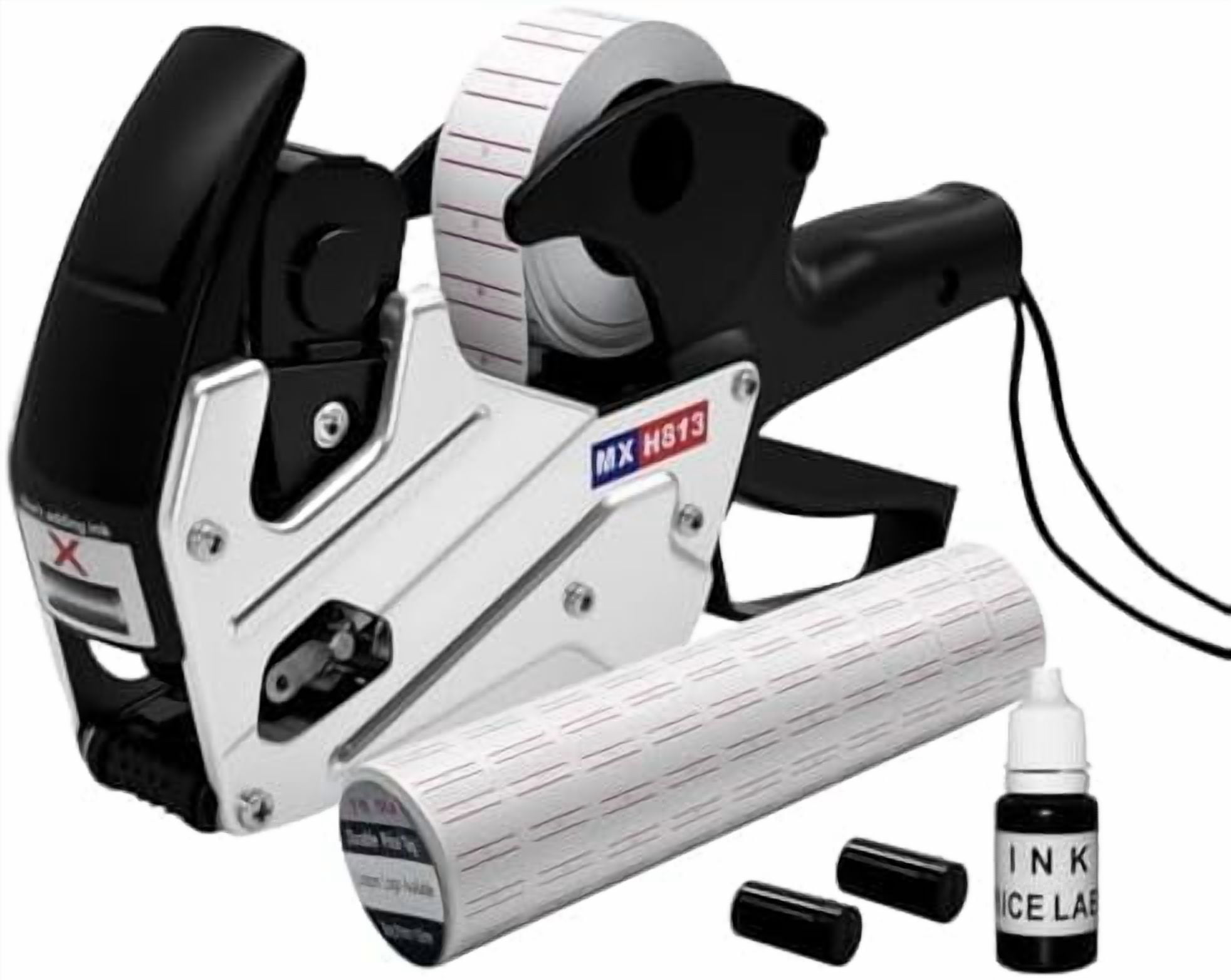 H813 Price Gun, Price Labels Gun with 4000 Labels, 1 Ink Wheels,1 Ink ...