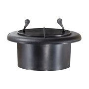H815 4 in. Plastic Rotaire Register - Black