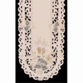 thumbnail image 1 of H8675-E Candles & Bells Cream Round Table Cloth- 68 x 68 in., 1 of 1