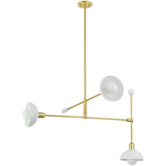 H878803-AGB/SWH-Mitzi-Billie - 3 Light Chandelier-23.25 Inches Tall and 36 Inches Wide