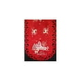 thumbnail image 1 of H8837-R Reindeer Red Oblong Table Cloth, 68 x 126 in., 1 of 1