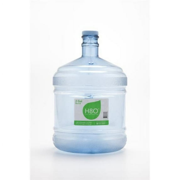 H8O PC28GS-48 2 gal Water Bottle with Handle & 48 mm Cap - Polycarbonate Plastic