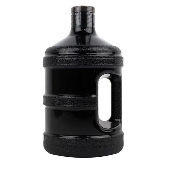 H8O PG1GTH-48-Black 1 gal Round Water Bottle with 48 mm Cap, Black