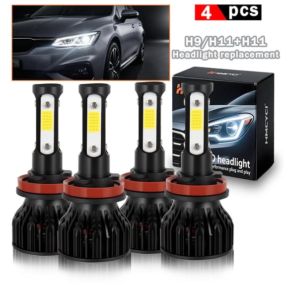 H9 H11 High Low Beam For Buick Verano 2012-2017 LED Headlight Bulbs Kit 4pcs