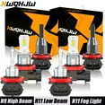 thumbnail image 1 of H9 H11 High/Low Beam LED Headlight + H11 Foglight Bulbs for Impala 2008 2009 6000K Super Bright,6pc, 1 of 16