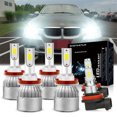 thumbnail image 1 of H9 H11 High/Low Beam for 2015-2018 Nissan Murano LED Headlights+Fog Lights Bulbs Kit 6000K, 1 of 9