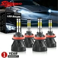 thumbnail image 1 of 4-Side H9 H11 High/Low Beam Headlights for Ford Fusion 2019-2020 6000K White,4pc, 1 of 10