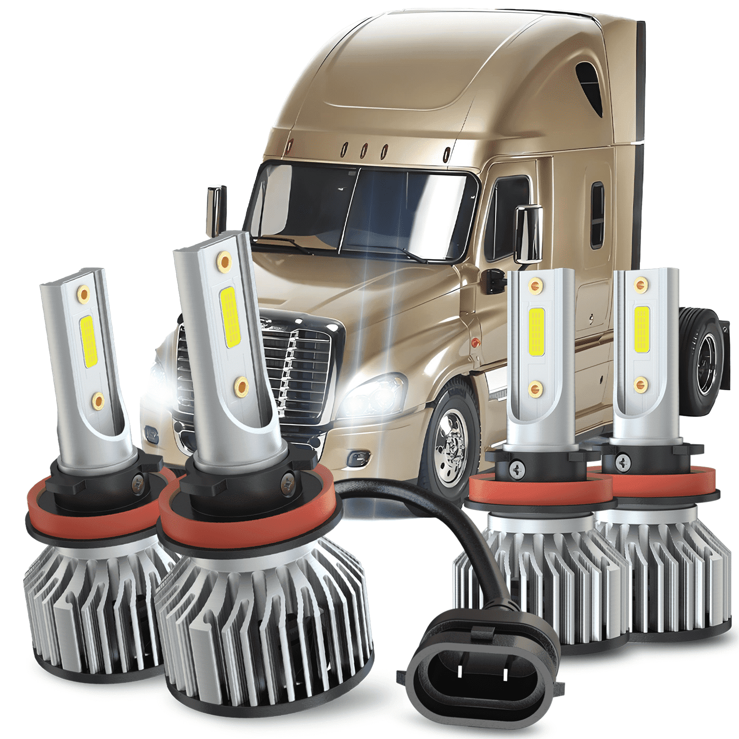 Easyinst Freightliner Headlights for Cascadia 2008-2017