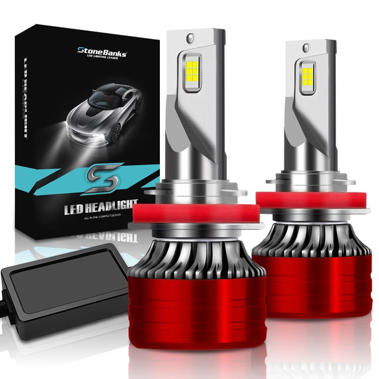 H11 LED Headlight Super Bright Bulbs Kit 8000K White 330000LM HIGH/LOW BEAM - Foto 6