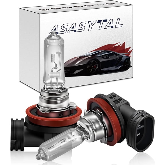 H9 Halogen Headlight Bulb 12V 65W 3000K Fog Light High and Low Beam Yellow Bright Lights Car Headlight Standard Replacement Bulb, 2 Pcs