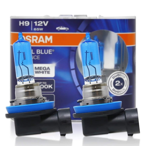 H9: Osram 62213CBA Cool Blue Advance Halogen Bulbs | Pack of 2