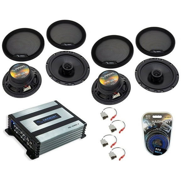 HA-65 Subaru Impreza 02-05 6.5" 300W, 800W Speaker Sub Amp &10 Gauge Amp Kit