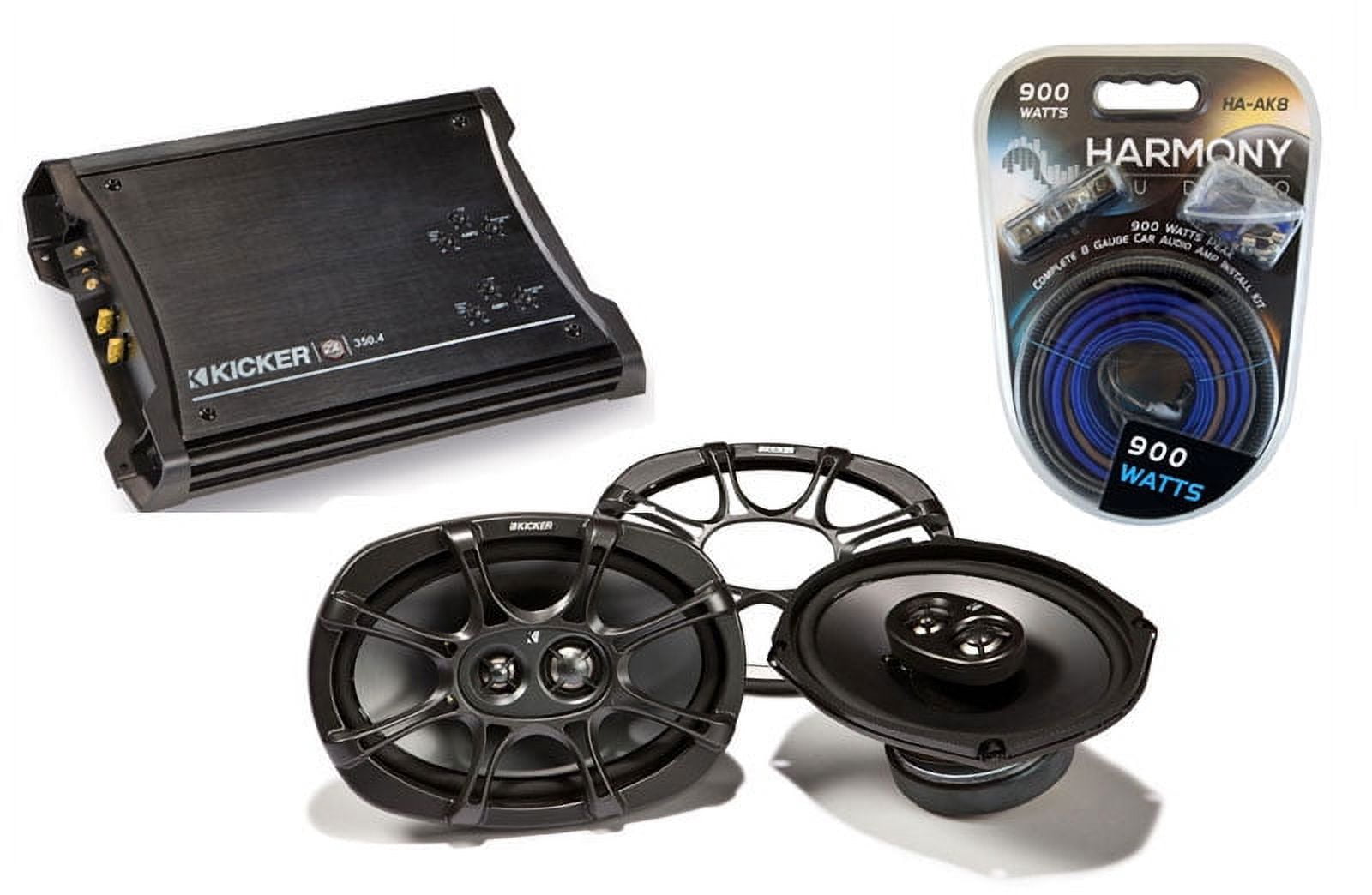 HA-A400.4 4-Ch 800W Sub Amp, Kicker 46CSC6934 6x9