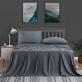 thumbnail image 1 of HA-EMORE Bamboo Queen Size Sheets Set, 100% Bamboo Cooling Bed Sheets Deep Pocket, Silky Soft and Breathable, 4 Piece 1 Fitted Sheet with 16 Inches, 1 Flat Sheet, 2 Pillowcases, 1 of 9
