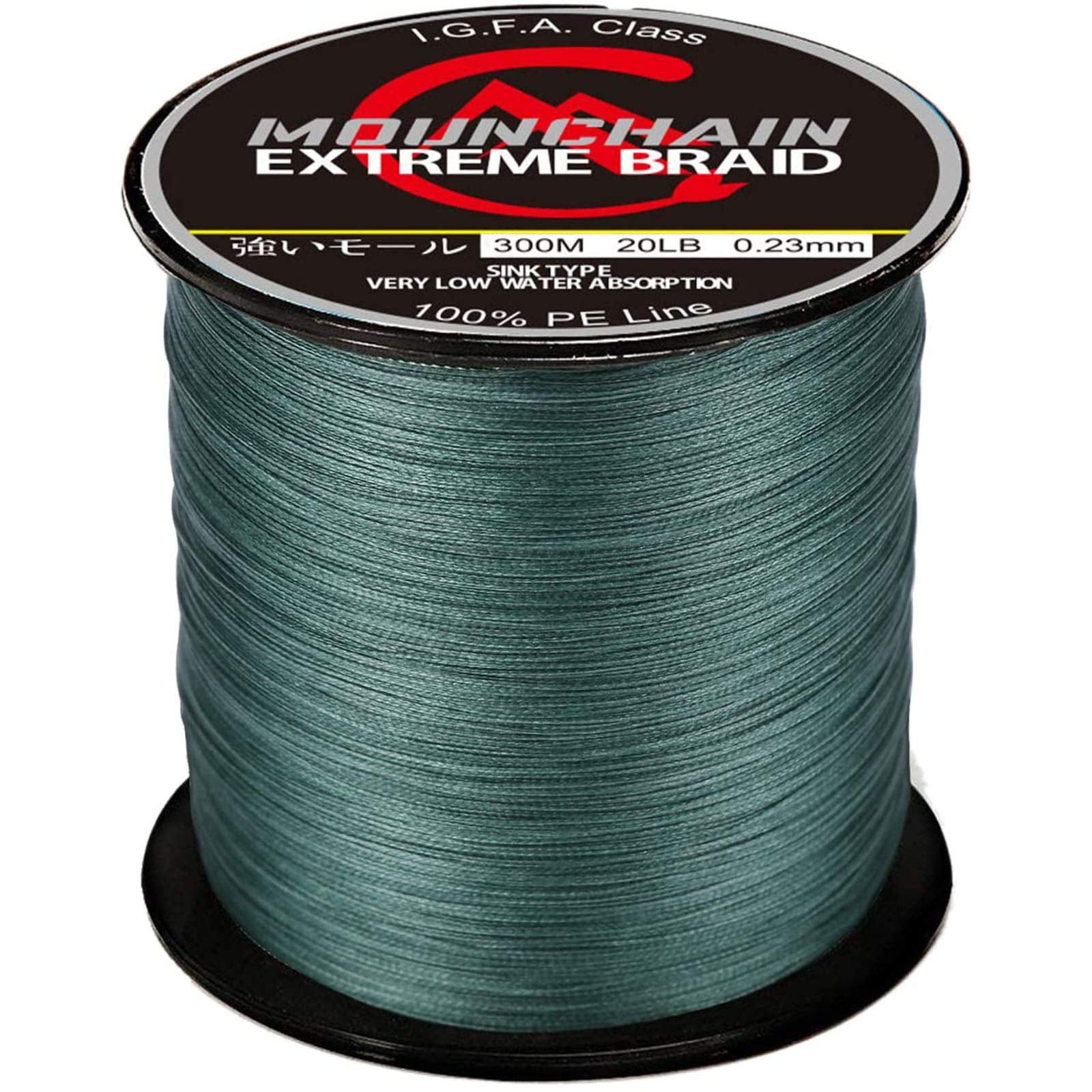 HA-EMORE Braided Fishing Line, 8 Strands Abrasion Resistant Braided Lines  Super Strong 100% PE Fishing Line 30LB 40LB