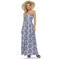 thumbnail image 1 of HA-EMORE Dress for Women Wrapped Strapless Waist Pleated Long Printed Vacation, 1 of 9