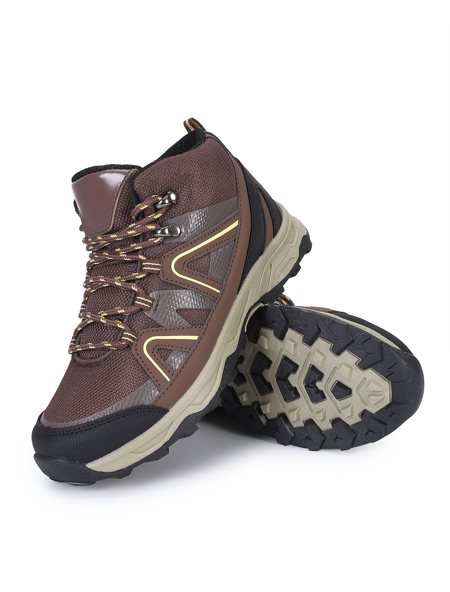 HA-EMORE Kids Hiking Boot Boys Mid Lace Comfortable Boot Anti-Slip