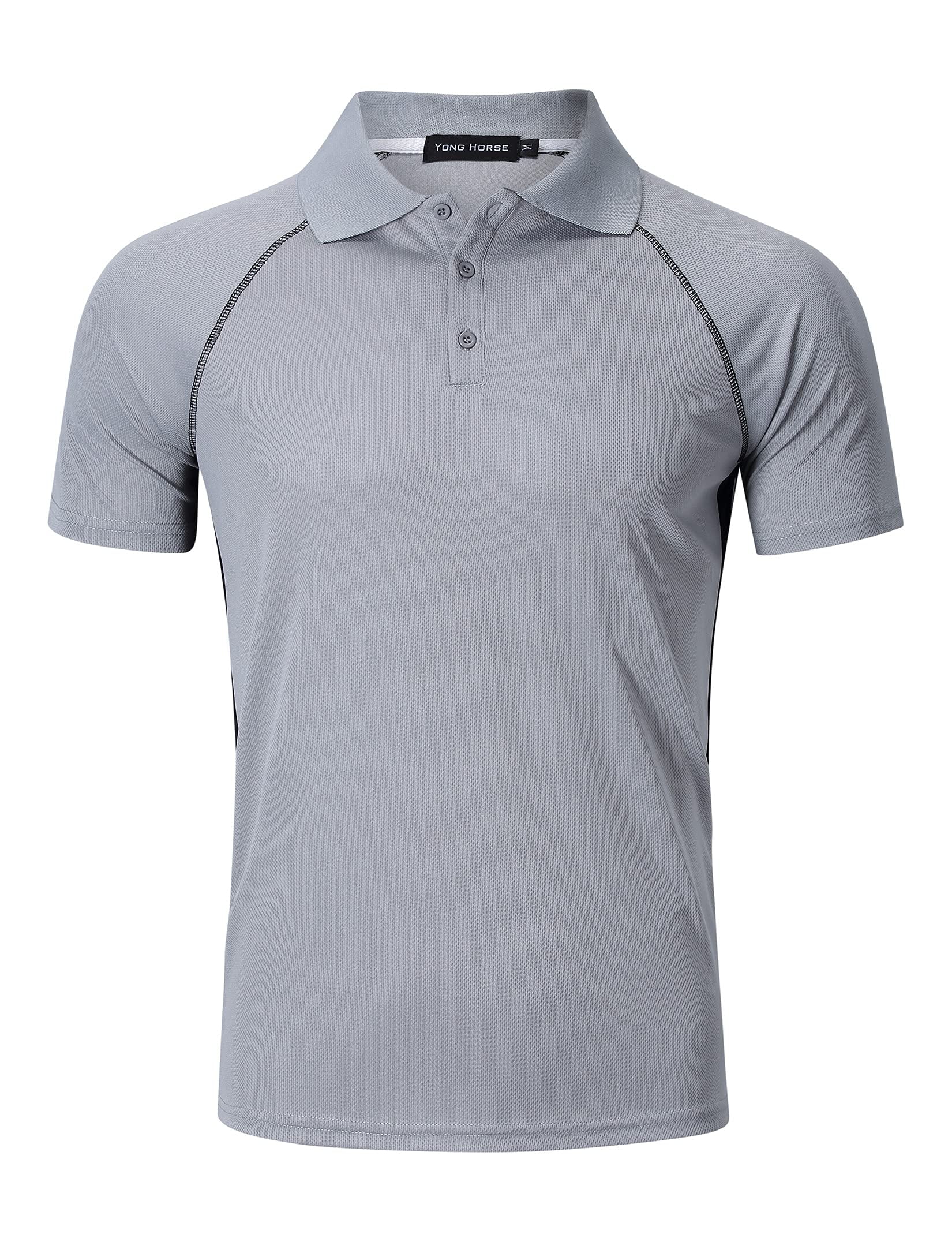 HA-EMORE Men's Golf Shirts Short Sleeve Collared T Shirt Slim Fit