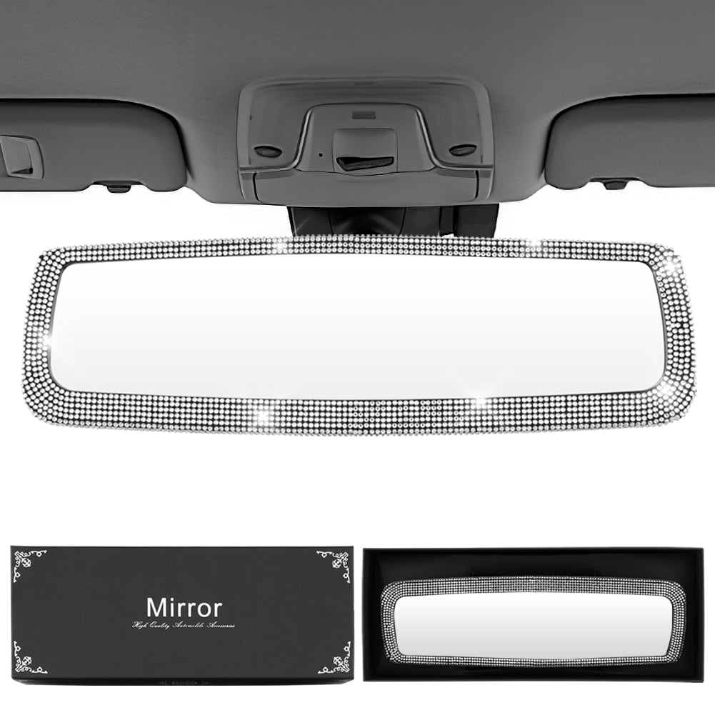 HAEMORE Metal Alloy Shiny Delicate Rhinestones Bling Car Accessories