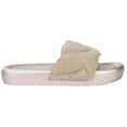 thumbnail image 1 of HA-EMORE Women's Fashion Sparkly Slides Round Open Toe Slip On House Slippers Soft Thick Cushion Flat Sandals, 1 of 9