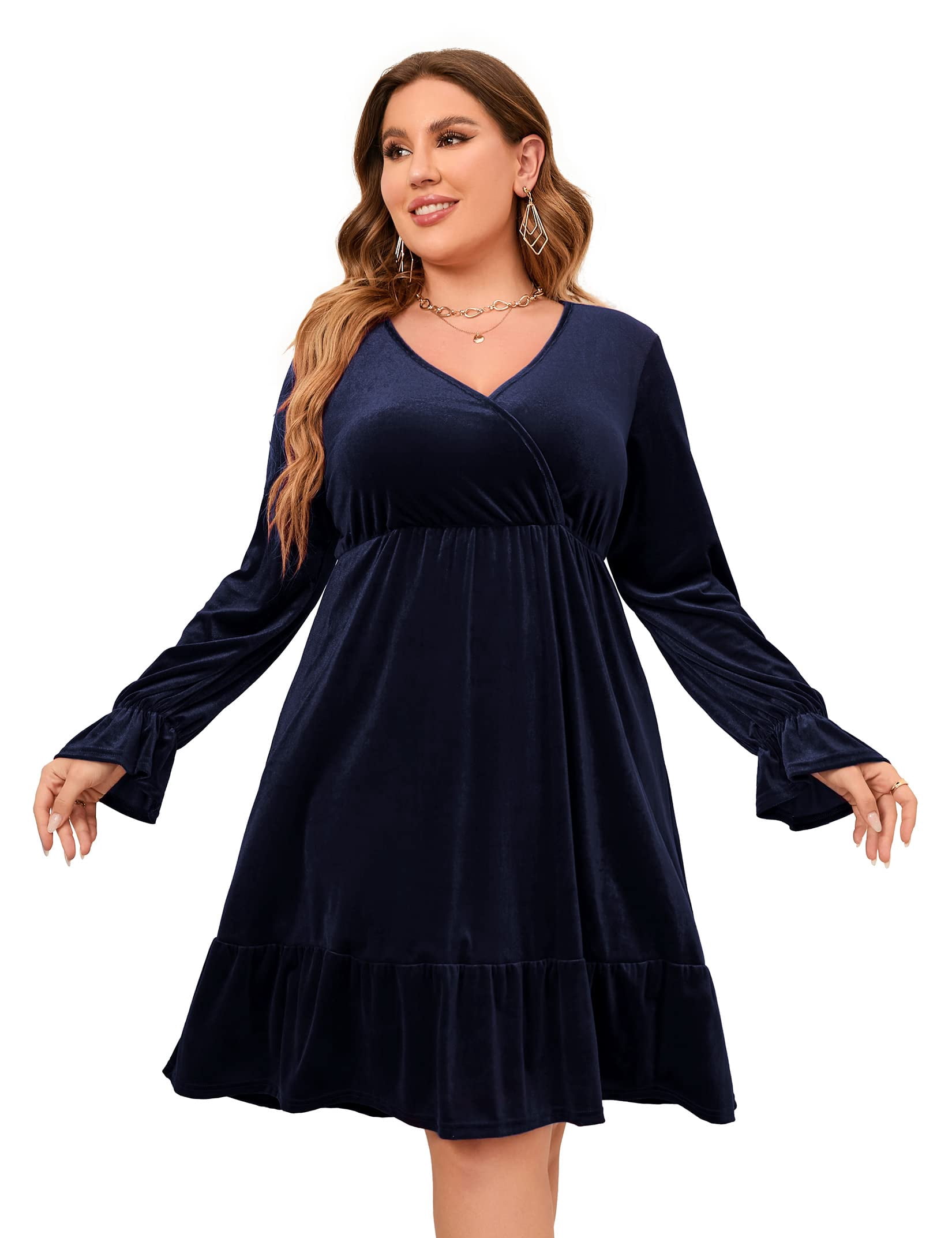 navy blue strapless prom dress Mermaid Sweetheart Satin Prom Dress with Slit, Navy Blue / 4