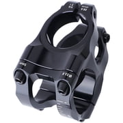 HA31 Black 6061 Aluminum Alloy Mountain Bike Stem, 1.4 in / 35 mm Short MTB Stem, 1.25 in / 31.8 mm Bicycle Handlebar Stem, High Strength CNC Hollow Lightweight Stem for AM/FR/DH/Dirt Jump Bike