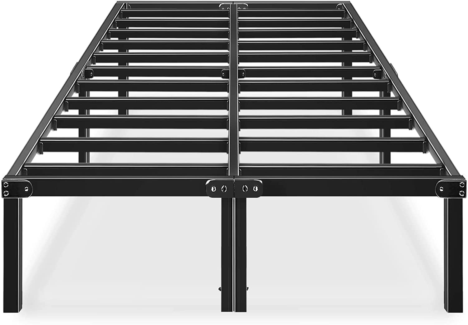 HAAGEEP Platform King Bed Frame 14 inch Tall, No Box Spring Need Metal