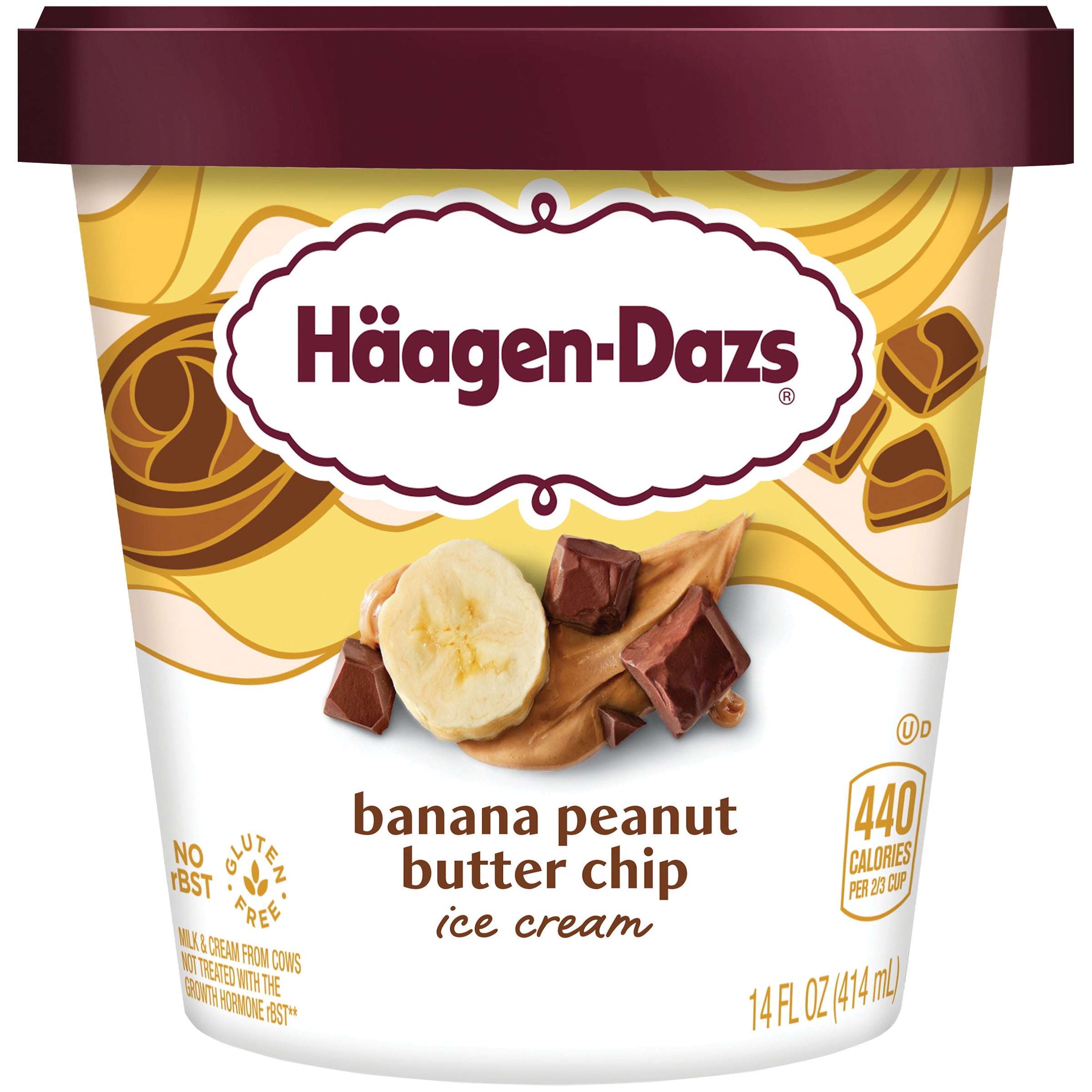 HAAGENDAZS Banana Peanut Butter Chip Ice Cream Rich and Creamy