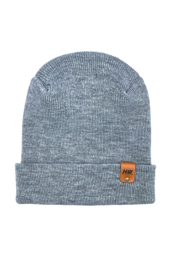 HAAKWEAR Theta Stitch Beanie, Cuffed - for Men, Women, Teens -Patent Pending - Made in USA (Koala Gray)