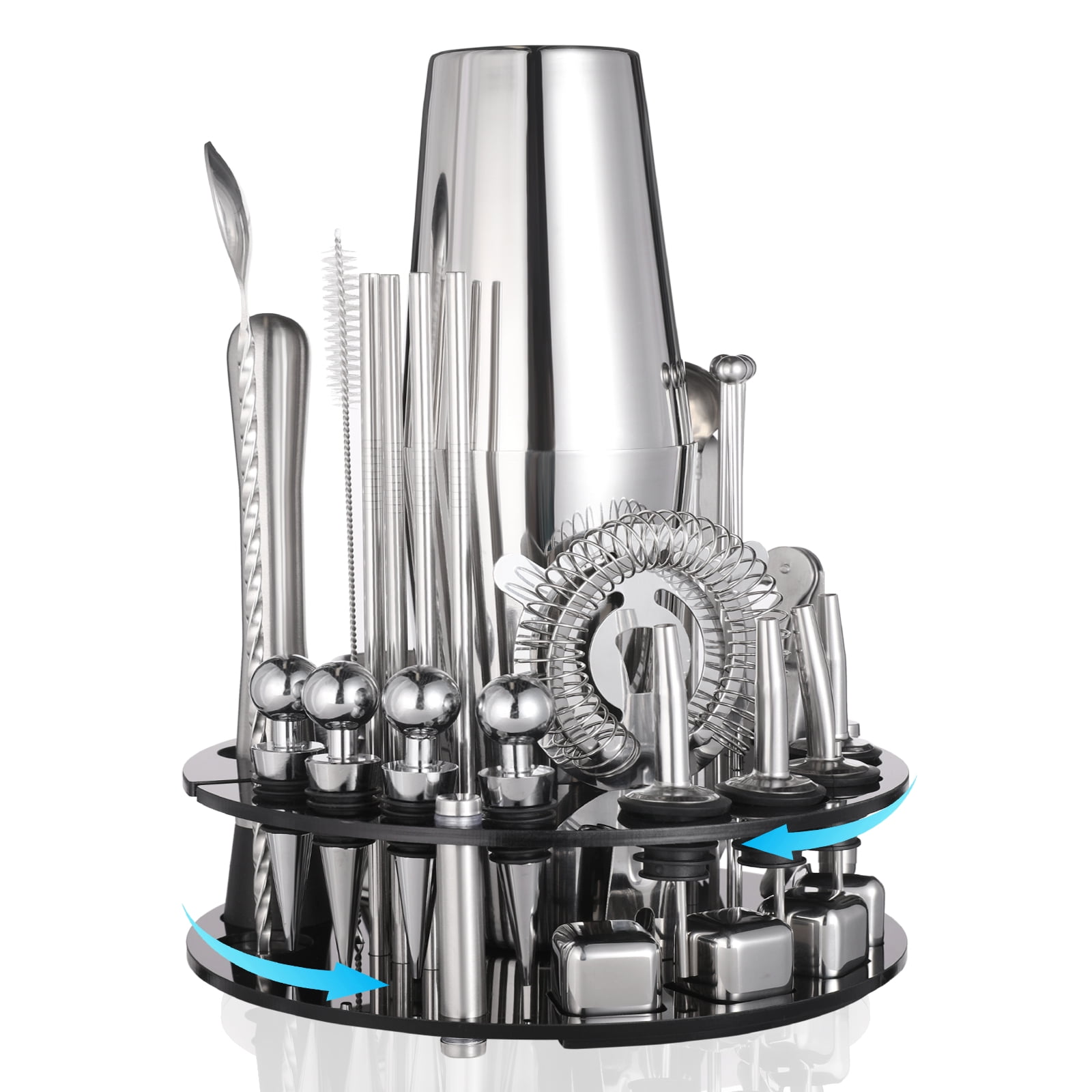 https://i5.walmartimages.com/seo/HAANEW-Cocktail-Shaker-Set-35-Piece-Bartender-Kit-Spinning-Drink-Mixer-Kit-with-360-Rotating-Stand-304-Stainless-Steel_b2ef859a-b80b-44f9-9f37-9518f1b2e3ea.5662c52527795796bb38b1a0c2bdbeb4.jpeg