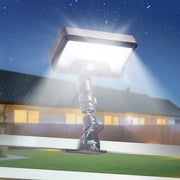 HAARAY Clip On Solar Light Outdoor, Motion Sensor Security Flood Light, USB Charging and Solar Powered Fence Lights for Yard, Deck, Gutter, Camping, 3 Mode Settings, IP65 Waterproof, 1 Pack