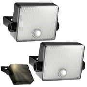 HAARAY Light Sensor Auto Head Up & Down Solar Motion Sensor Outdoor Lights 2200mAh, 7500K Bright LED Solar Wall Security Flood Lights Outdoor IP65 Waterproof 3 Modes for Outside Yard Patio, 2 Pack