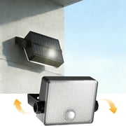 HAARAY Light Sensor Auto Flip Solar Motion Sensor Lights Outdoor 2200mAh, 1500LM LED Solar Security Flood Lights Outdoor Waterproof IP65 No Flicker for Outside 