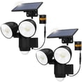 thumbnail image 1 of HAARAY Solar Motion Sensor Outdoor Lights with 16.4Ft Cable, 2500LM Super Bright Adjustable 2-Head LED Security Flood Lights Outdoor IP65 Waterproof, 3 Modes, Auto ON/Off, 7000K, 2 Pack, 1 of 10