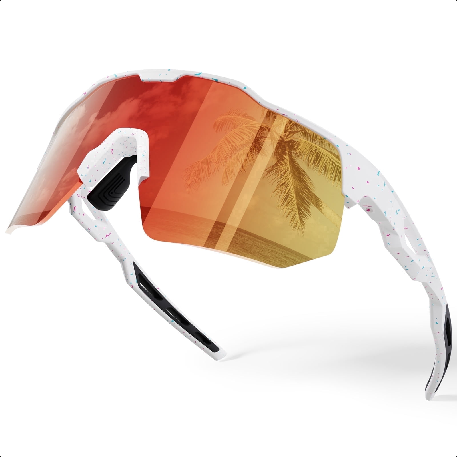HAAYOT Polarized Sports Sunglasses for Men Women UV Protection Baseball Cycling Running Driving Fishing Glasses
