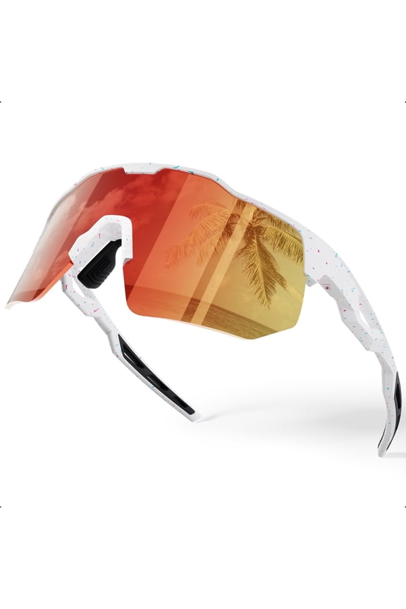 Polarized Sports Sunglasses for Men Women UV Protection Baseball Cycling Running Driving Fishing Glasses