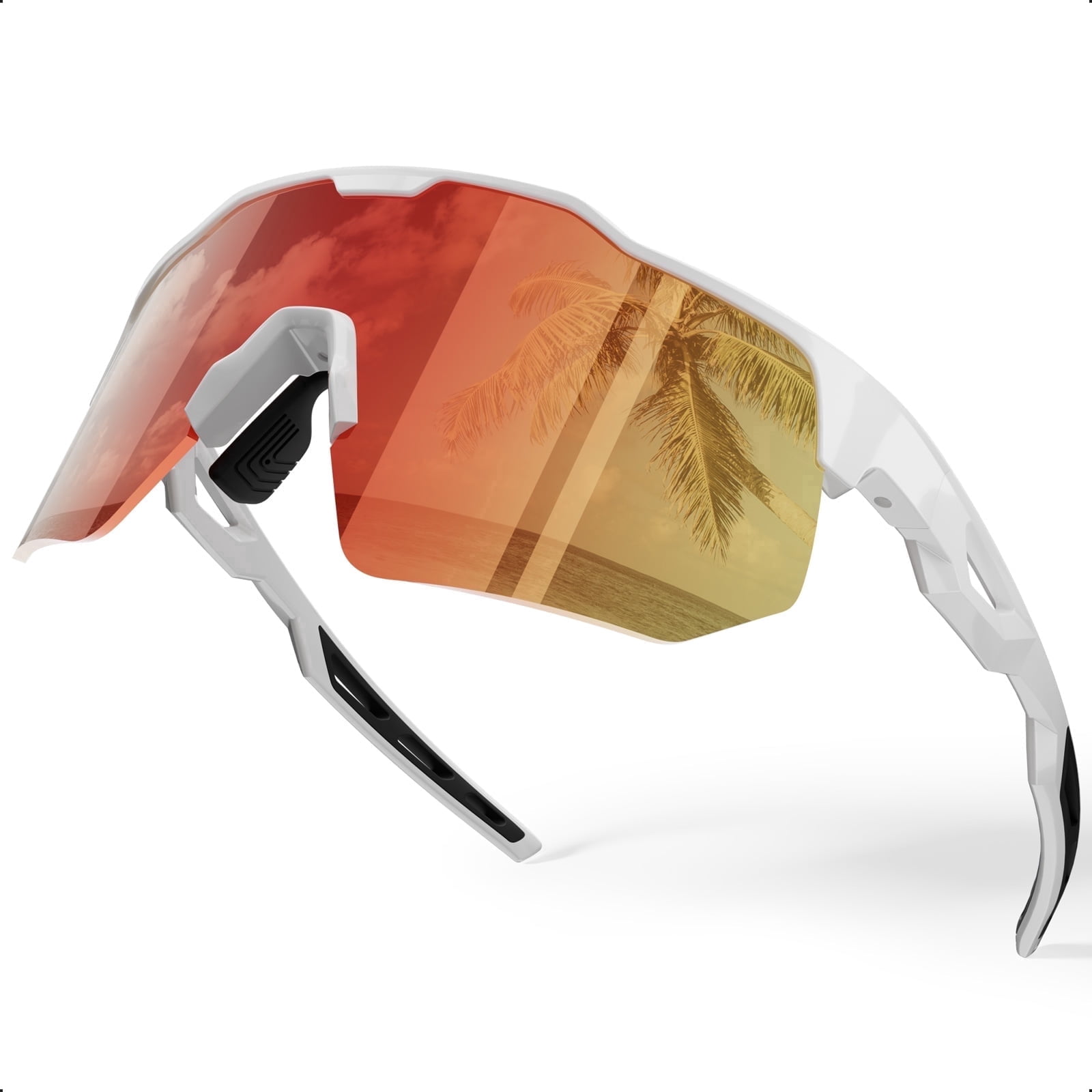 HAAYOT Polarized Sports Sunglasses for Men Women UV Protection Baseball Cycling Running Driving Fishing Glasses