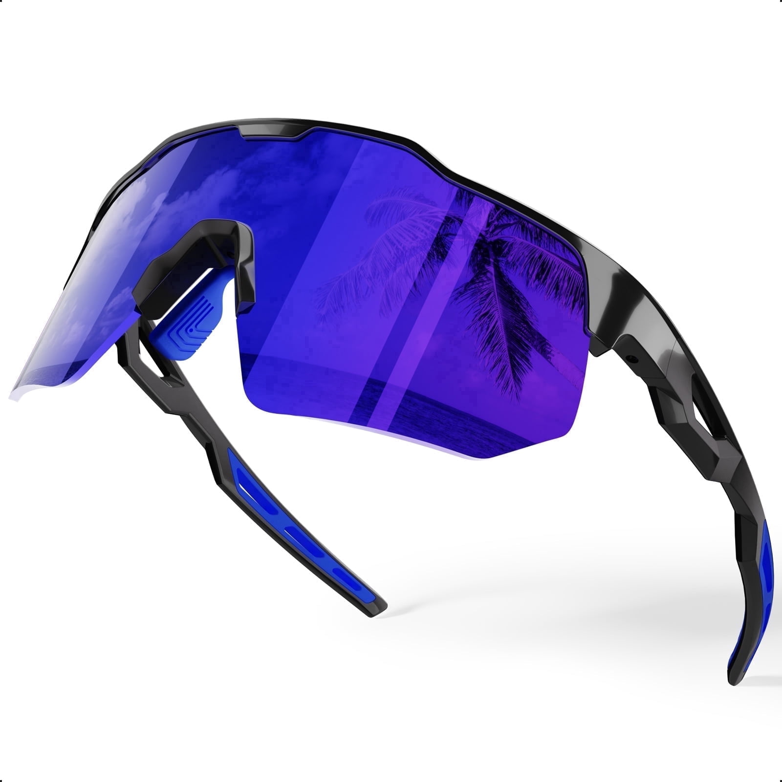 HAAYOT Polarized Sports Sunglasses for Men Women UV Protection Baseball Cycling Running Driving Fishing Glasses