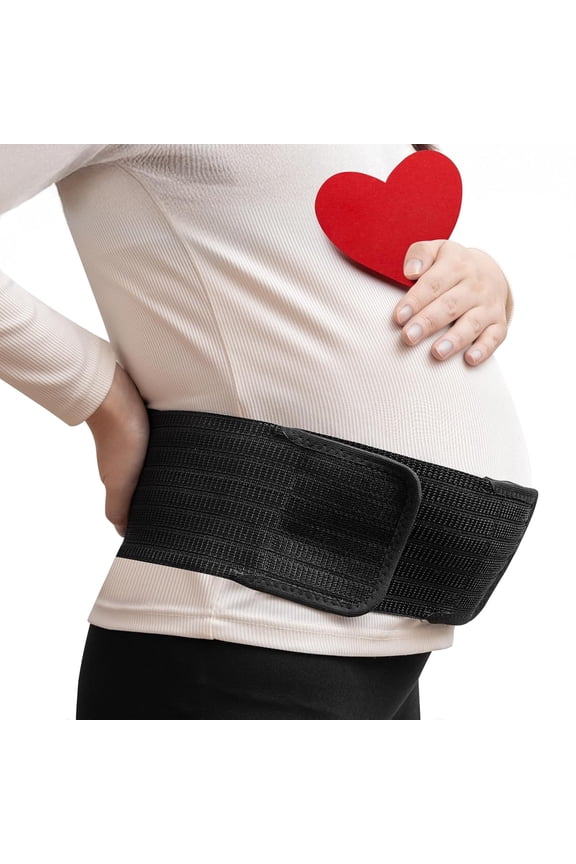 HAB Smart 3 in 1 Pregnancy Support Belt - Compression Belly Bands for Pregnant Women, Maternity Support Belt for Back/Pelvic/Hip Pain