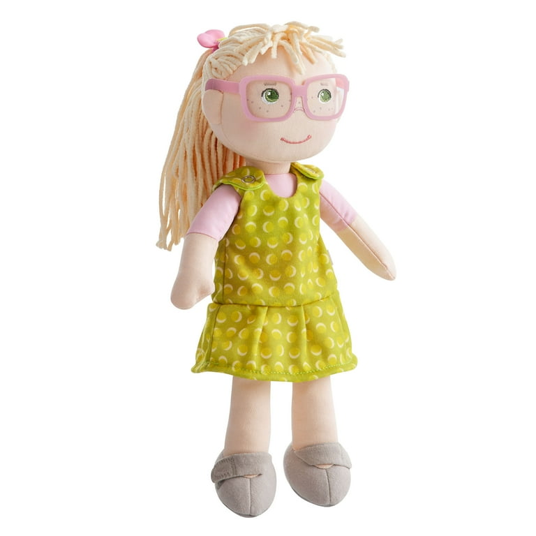 HABA Leonore 12 Soft Doll with Blonde Hair and Removable Glasses (Machine  Washable)