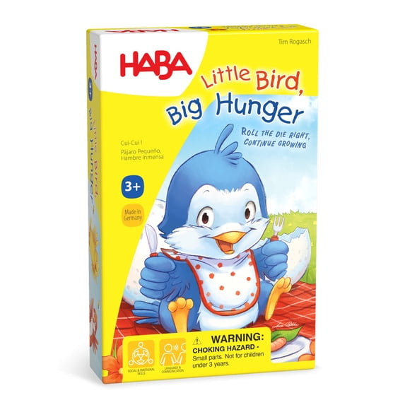 HABA Little Bird, Big Hunger - A Cheerfully Cheeky Collecting Game for Ages 3 and Up (Made in Germany)