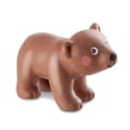 thumbnail image 1 of HABA Little Friends Brown Bear Cub - Chunky Plastic Forest Animal Toy Figure, 1 of 2
