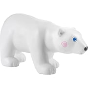 HABA Little Friends Polar Bear - Chunky Plastic Zoo Animal Toy Figure 3" Tall