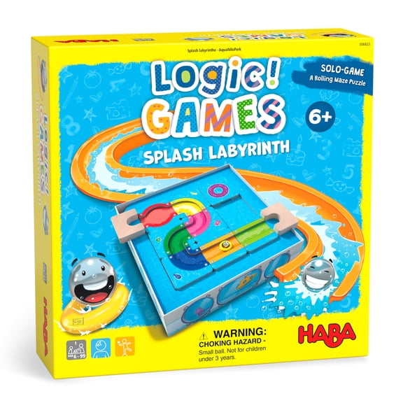 HABA Logic Games: Splash Labyrinth Dexterity Maze Game for Kids 6 & Up, STEM Toys for Creative Thinking & Spatial Awareness