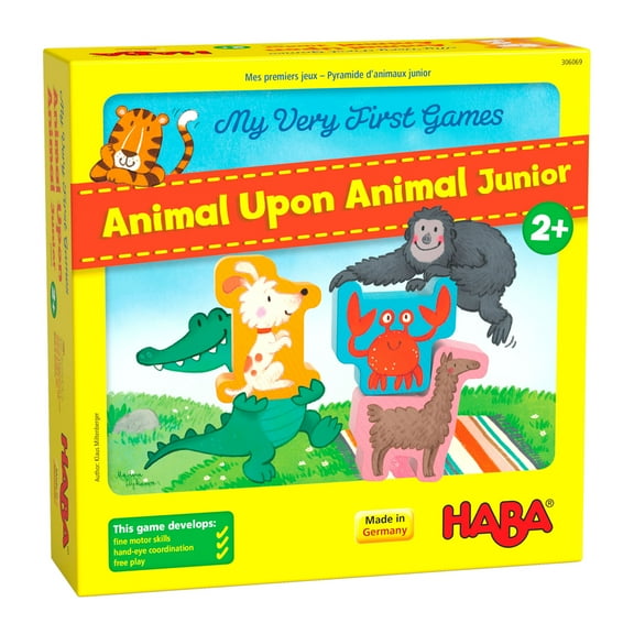 HABA My Very First Games: Animal Upon Animal Junior, Toddler Stacking Game