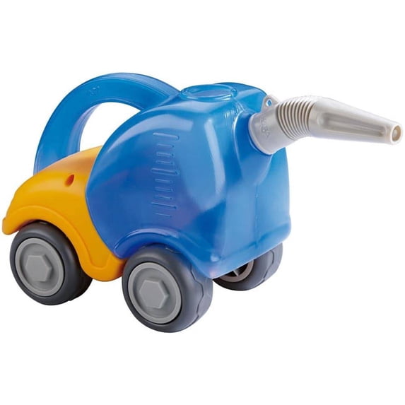 HABA Sand Play Tanker Truck & Funnel, Beach Trucks to Use in Sandbox for Toddlers, Construction Toys and Beach Toys for 18 Months and Up