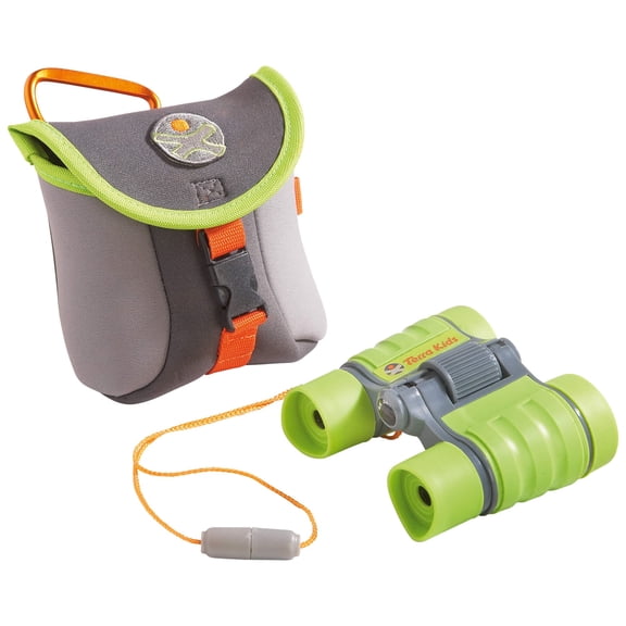 HABA Terra Kids Children's Binoculars with Compact Case and Caribiner