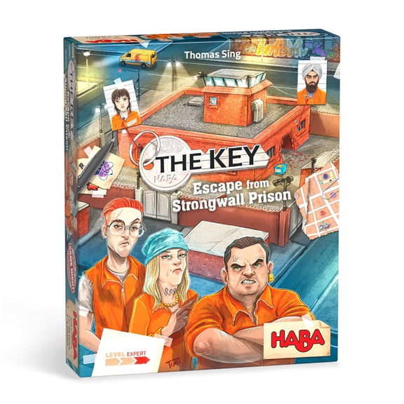 HABA The Key: Escape from Strongwall Prison - Detective Strategy Game for Ages 12+, Crime Puzzle Board Game for Teens and Adults